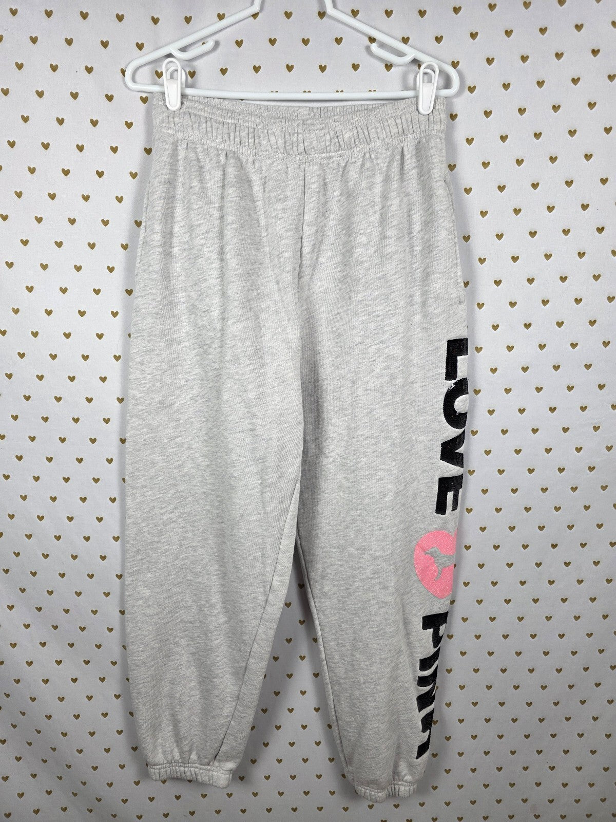 Victorias Secret PINK Campus Originals Bling Sequined Sweats Sweatpants  Medium