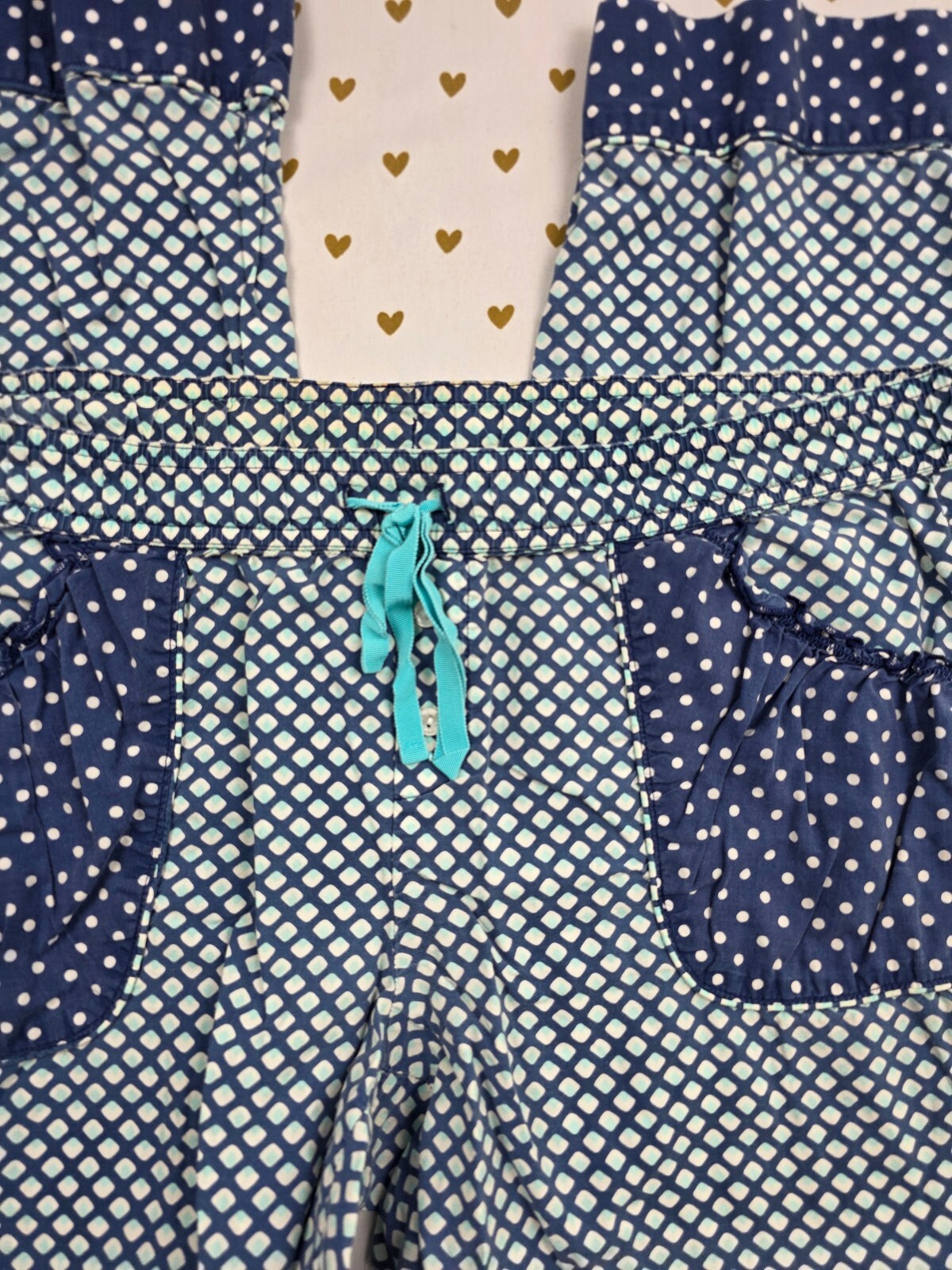 Victorias Secret Vintage Blue Polka Dot Small Sleep Pants Pajama PJ Bottoms