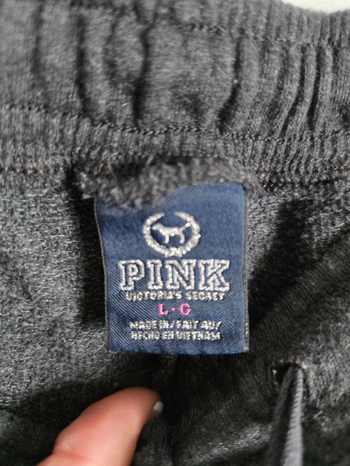 Victorias Secret PINK Vintage heart Love Sweats Sweatpants Y2k large Super Soft