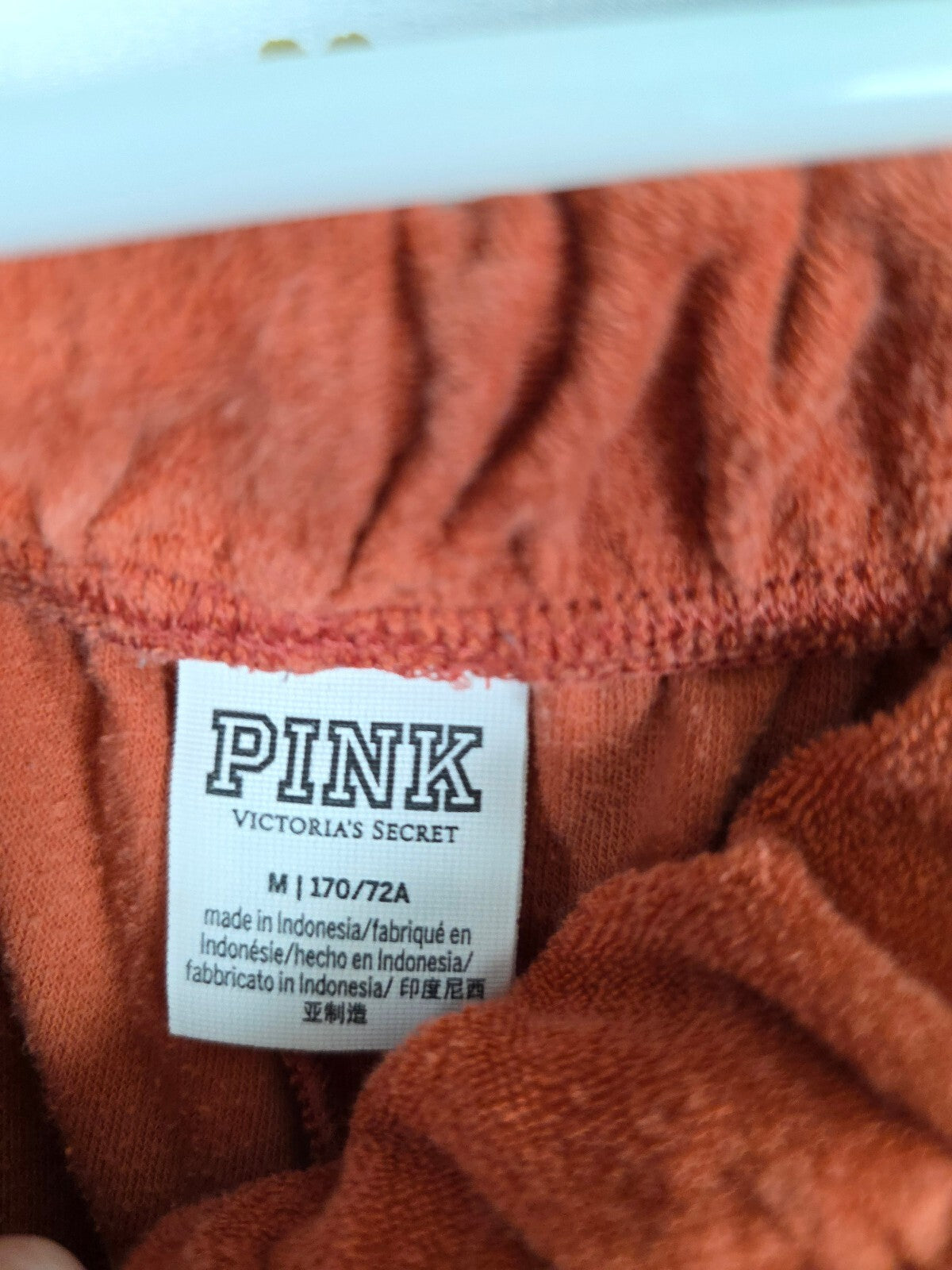 Victorias Secret PINK Orange Velour Sweat Shorts Medium