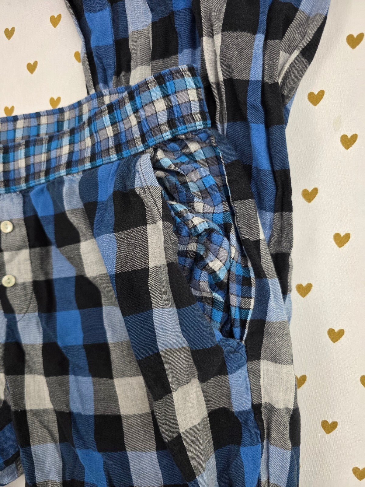 Victorias Secret Blue Plaid Small Sleep Pants Pajama PJ Bottoms