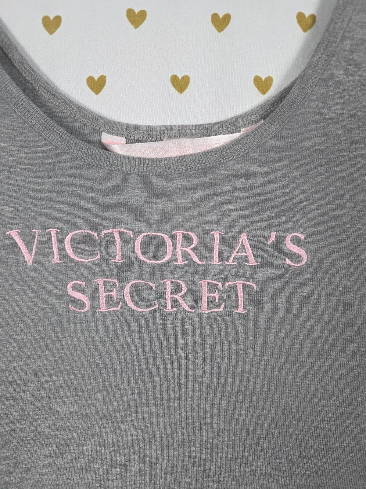 Victorias Secret Vintage Embroidered Y2k Tank Top Small Cotton