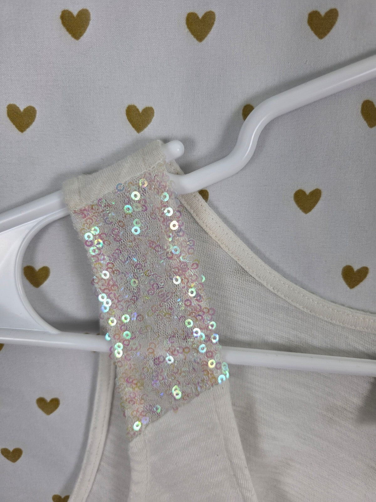 Victorias Secret PINK Rainbow Bling Sequined Tank Top Love Y2k XS