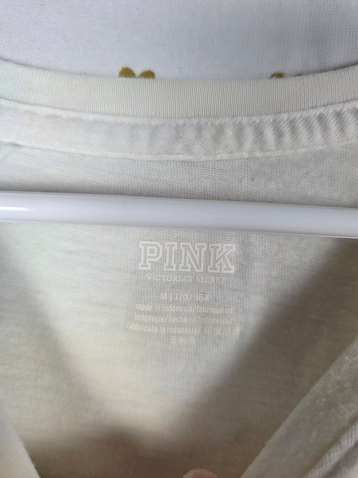 Victorias Secret PINK Watercolor Logo yoga Pants & Tee shirt SET MEDIUM Tye Dye