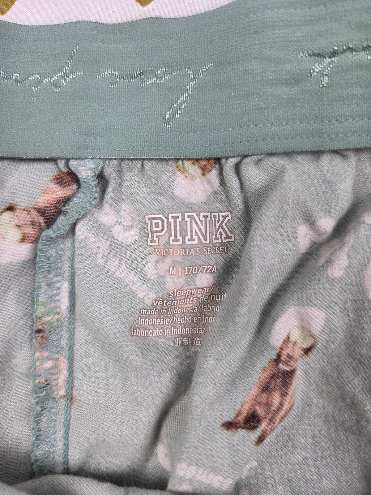 Victorias Secret PINK Dogs Medium Sleep Shorts Boxers Pajama Bottoms
