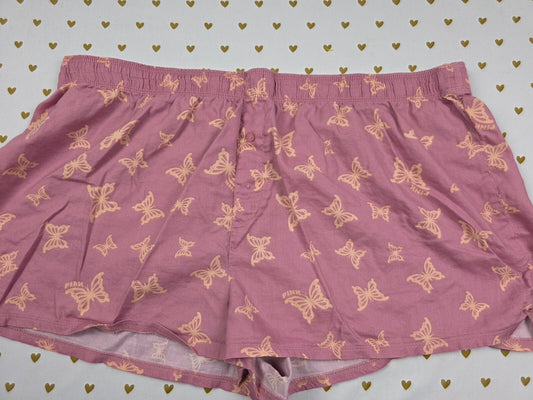 Victorias Secret PINK Butterflies XXL 2XL  Sleep Shorts Boxers Pajama Bottoms