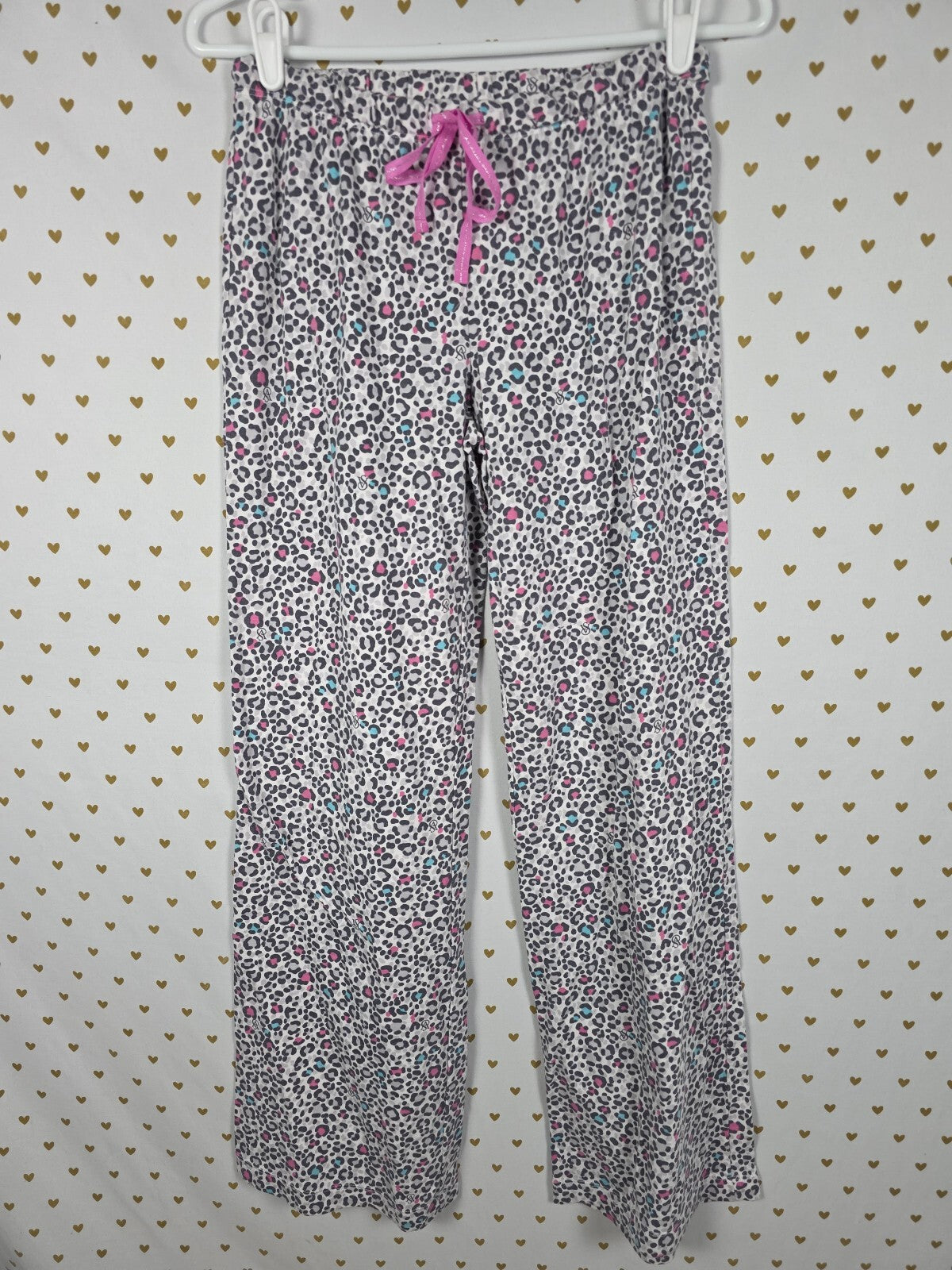 Victorias Secret Rainbow Cheetah Leopard Small Sleep Pants Pajama PJ Bottoms