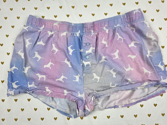 Victorias Secret PINK Gradient DOGS SMALL Sleep Shorts Boxers Pajama Bottoms