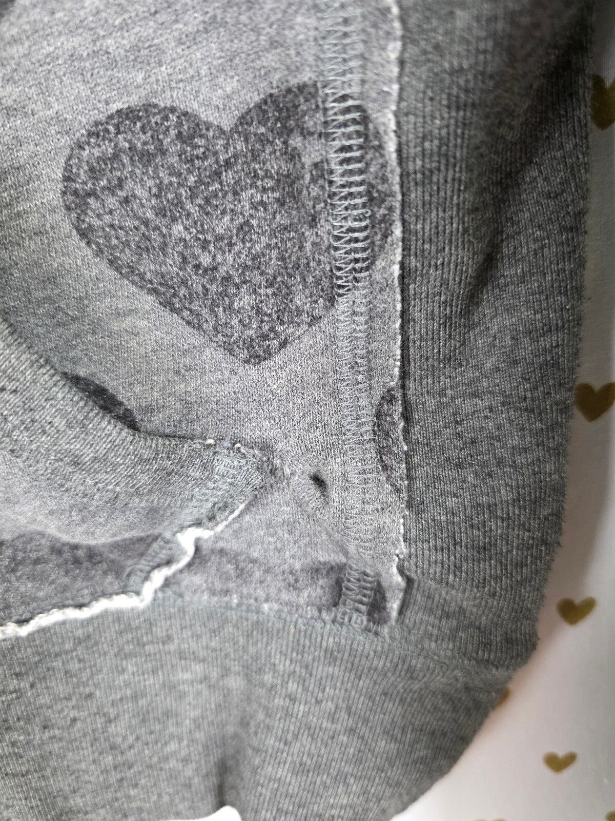 Victorias Secret Pink Vintage HTF hearts Full zip Hoodie Sweater Large Y2K L