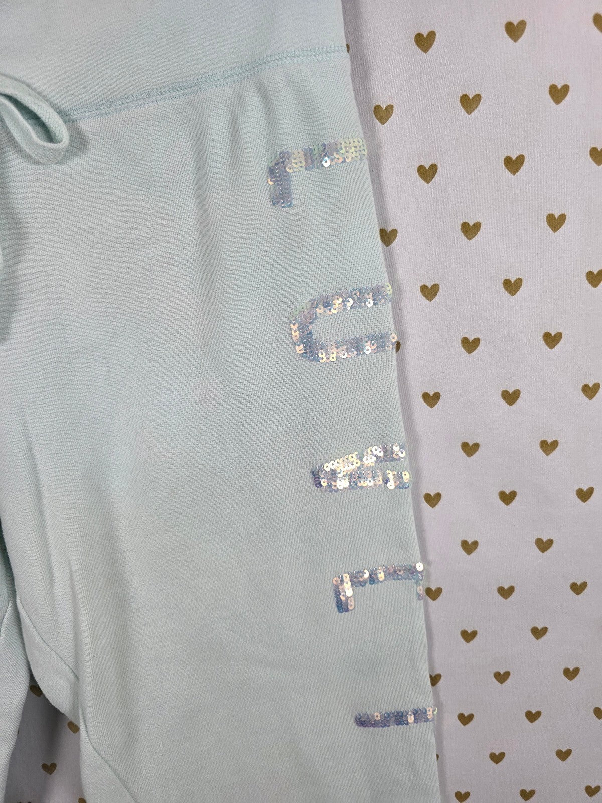 Victorias Secret PINK Mermaid Bling Mint Sweats Sweatpants Small