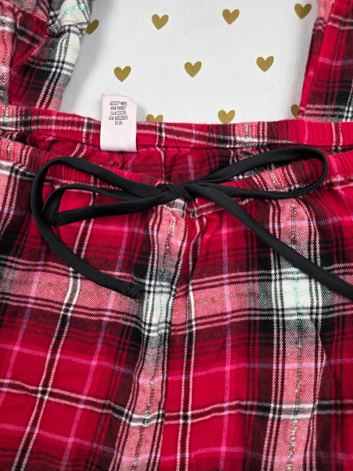 Victorias Secret Red Plaid Medium Sleep Pants Pajama PJ Bottoms