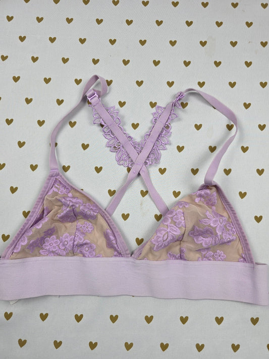 Victorias Secret Pink Purple Large Bralette Bra Top Tank