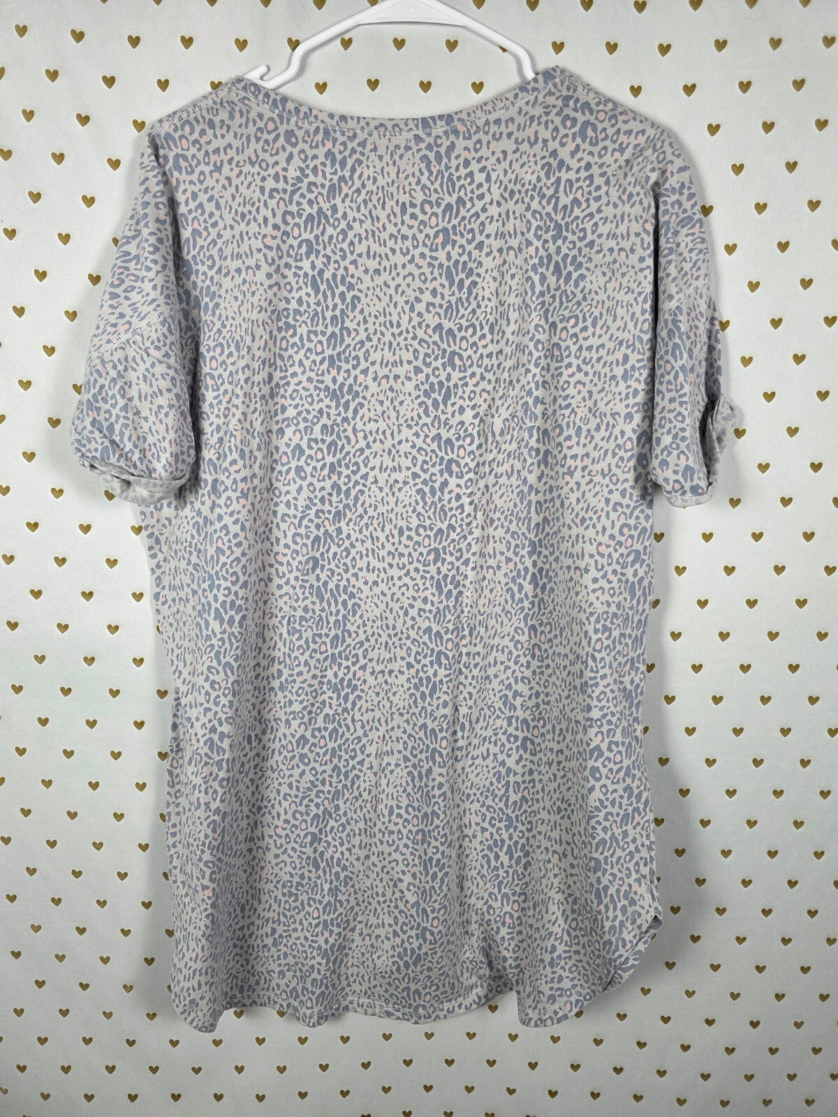 Victorias Secret leopard Cheetah Nightgown Sleep Shirt Super Soft MEDIUM