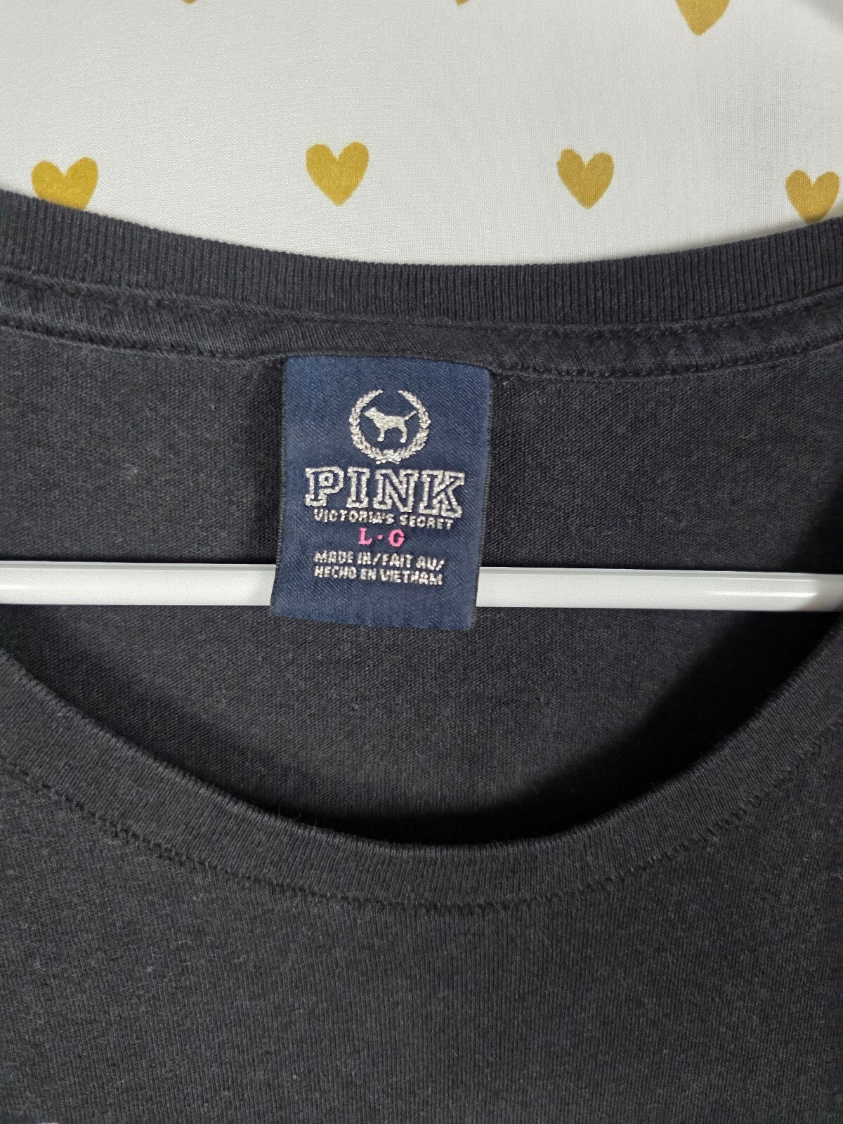 Victorias Secret PINK Vintage Love Logo Y2k Tee shirt  Large