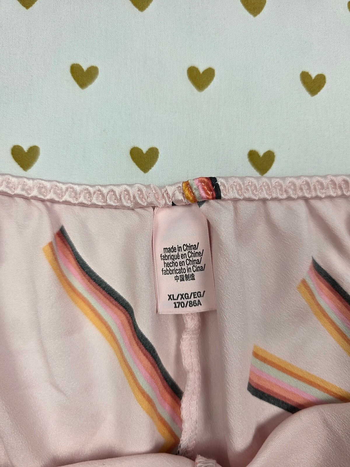 Victorias Secret Satin Logo XL  Sleep Shorts Boxers Pajama Bottoms