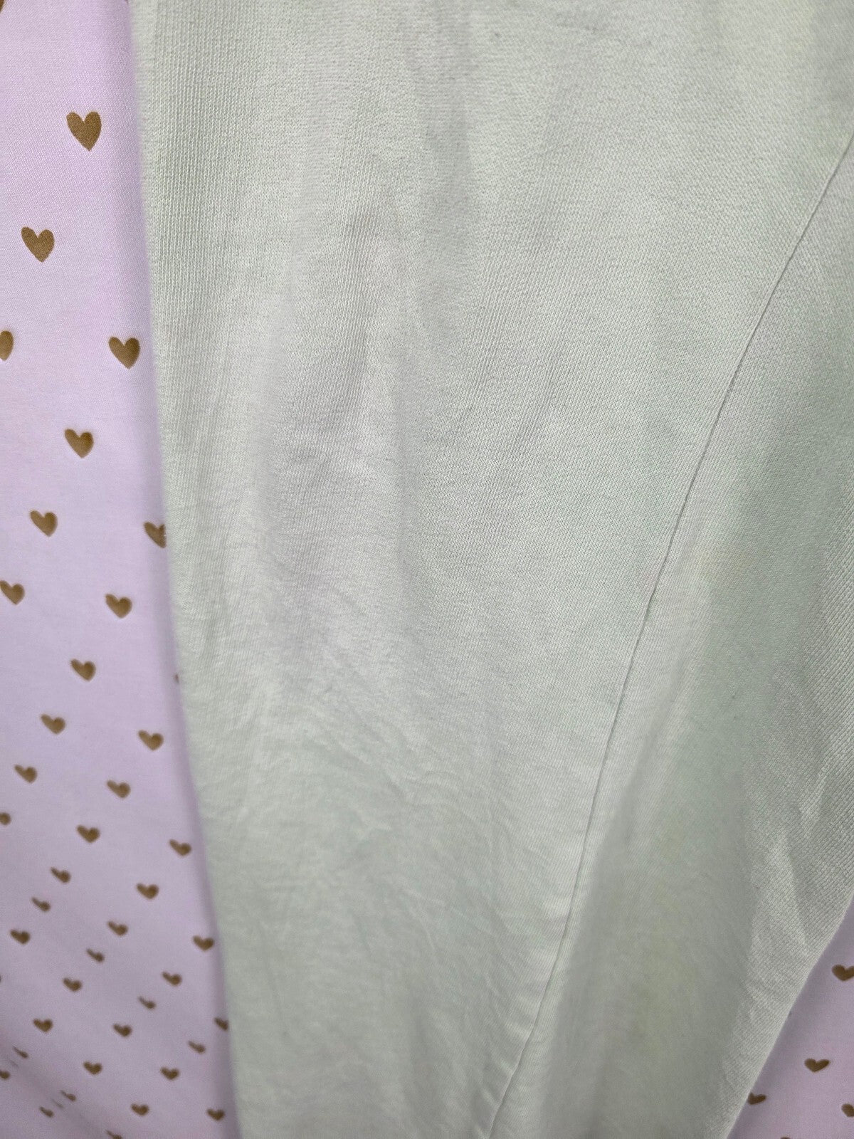 Victoria's Secret PINK LOVE PINK Pants M Neon Green Leopard Cheetah 2010 Y2K