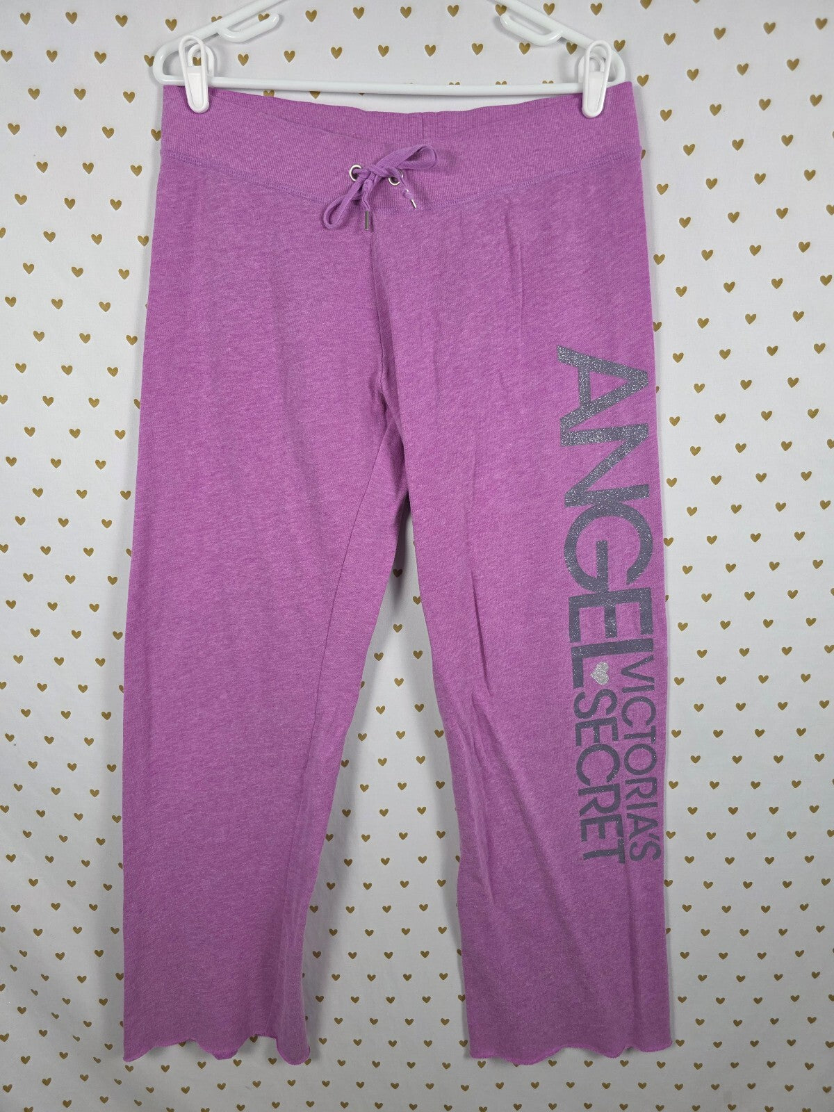 Victorias Secret ANGELS SUPERMODEL ESSENTIALS Purple Sweats Flare MEDIUM