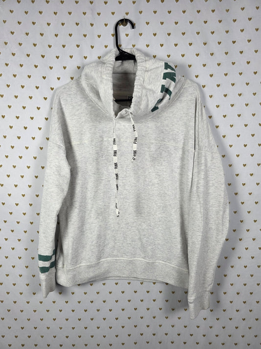 Victoria's Secret PINK Baylor University Bears Hoodie Sweatshirt Gray Green M