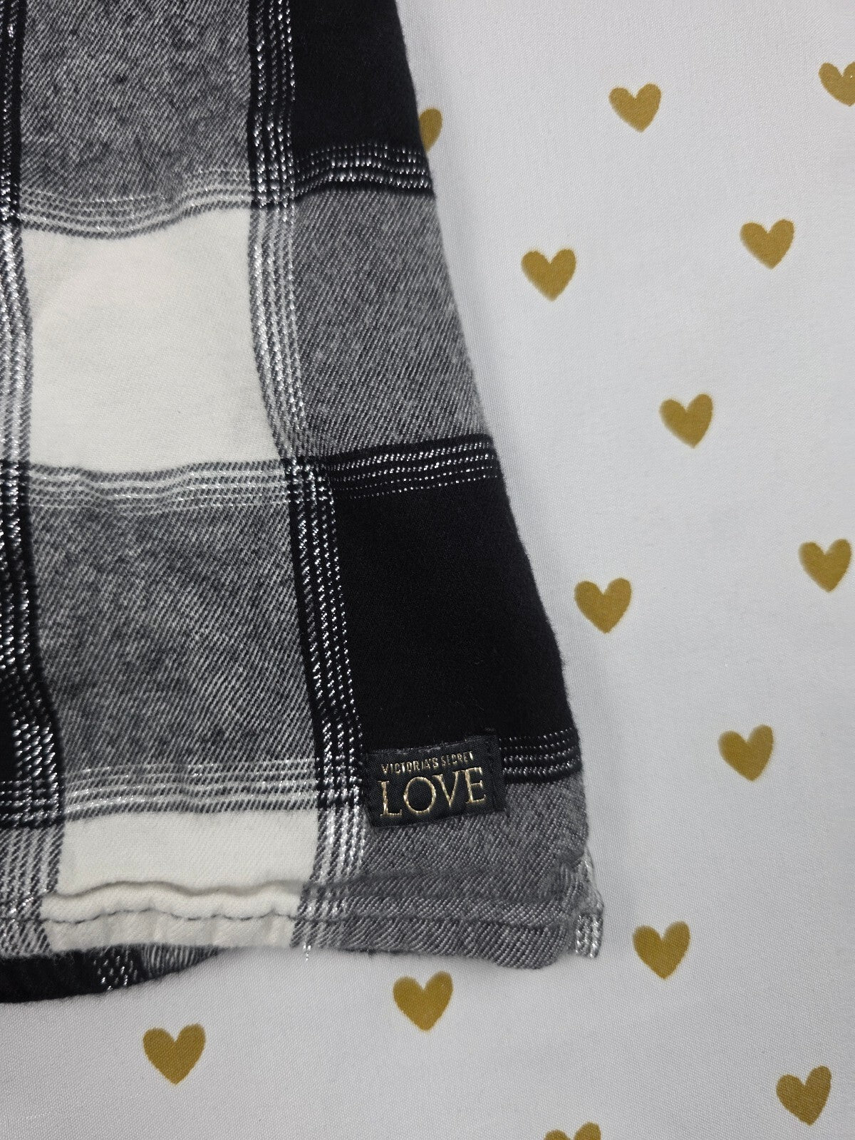 Victorias Secret Black Plaid Cute Checkered Tank Top XS