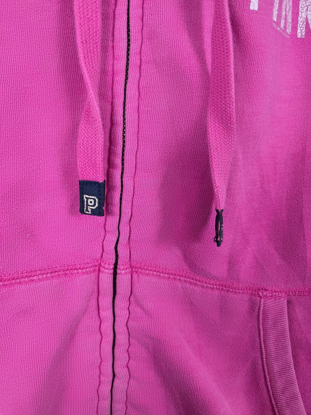 Vintage 2008 Victoria's Secret PINK Wishes Kisses 86 Zip Hoodie M Y2K