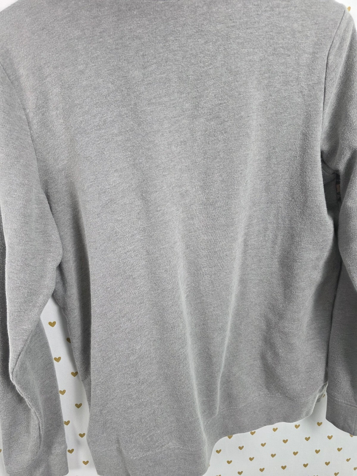 Victorias Secret Pink Animal Print Leopard Quarter Zip Sweater SMALL