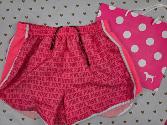 Victorias Secret PINK Vintage Logo Lined running shorts SMALL