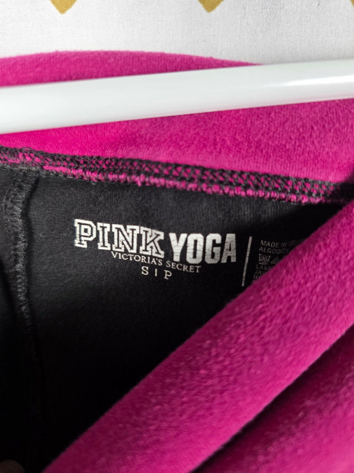 Victorias Secret PINK Vintage BLING Sequined Foldover Yoga Pants Skinny SMALL