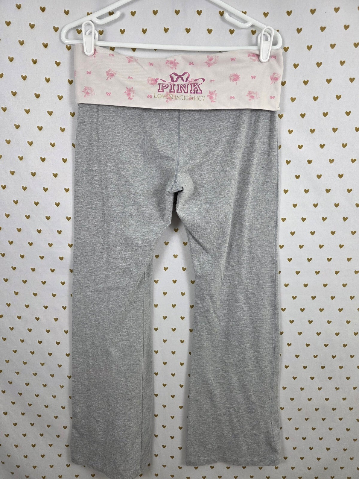 Victorias Secret PINK Loveshackfancy  Floral Foldover Yoga Pants large Short