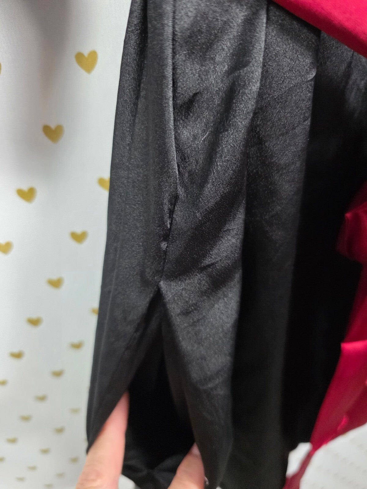 Victorias Secret Satin Silky Robe Black Lounge Kimono Lounge Medium large
