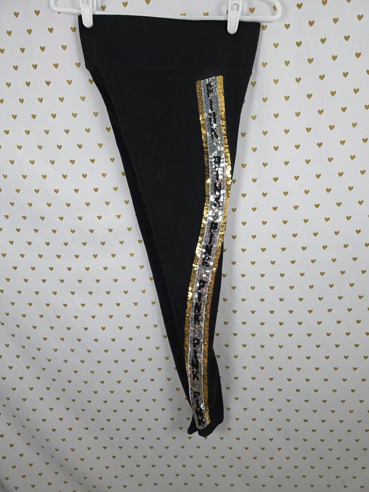 Victorias Secret Pink Bling Sequined Yoga Pants Hooded Jacket SET XS SM Outfit