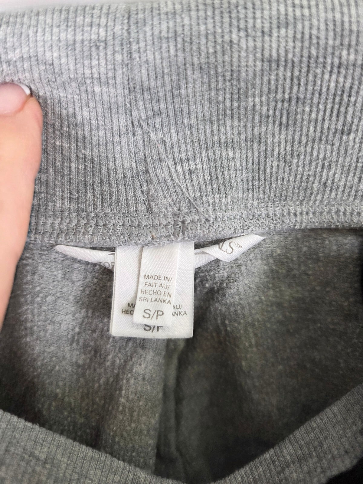 Victorias Secret Grey Capri Cropped Bling Sweats Supermodel Essentials SM