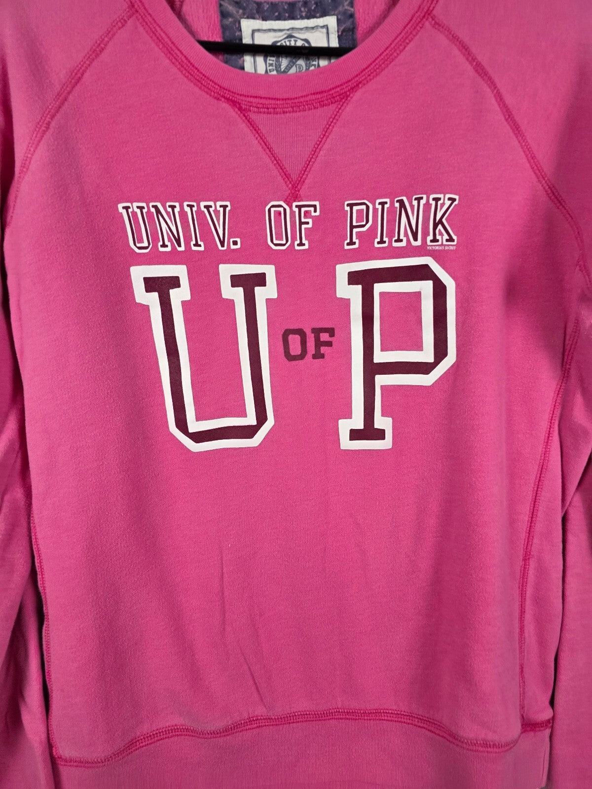 Victorias Secret Pink University Crew Sweater Y2k Large