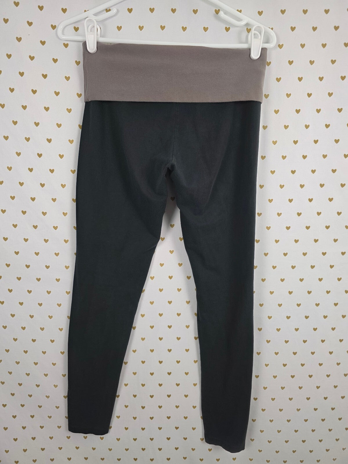 Victorias Secret PINK Grey Crest Vintage Y2k Foldover Yoga Pants Small