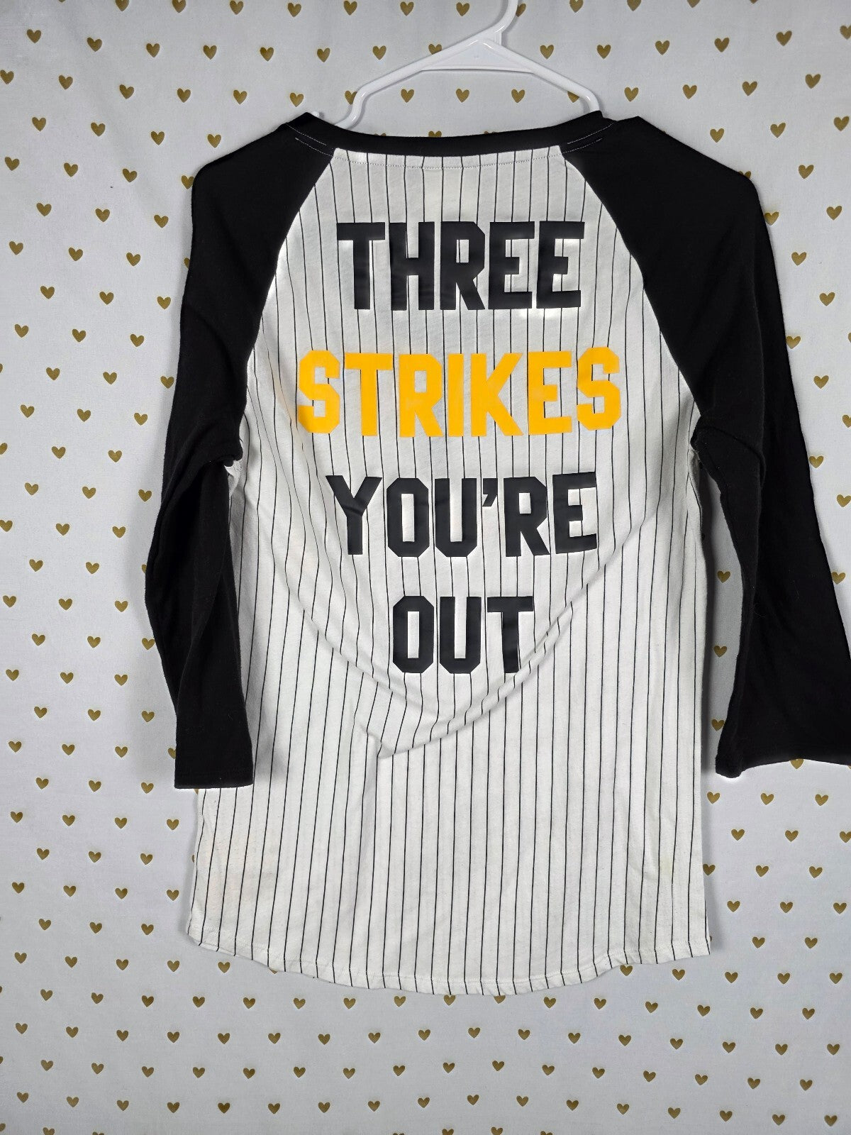 Victoria's Secret PINK Pittsburgh Pirates Sequin Baseball Shirt L MLB BLING
