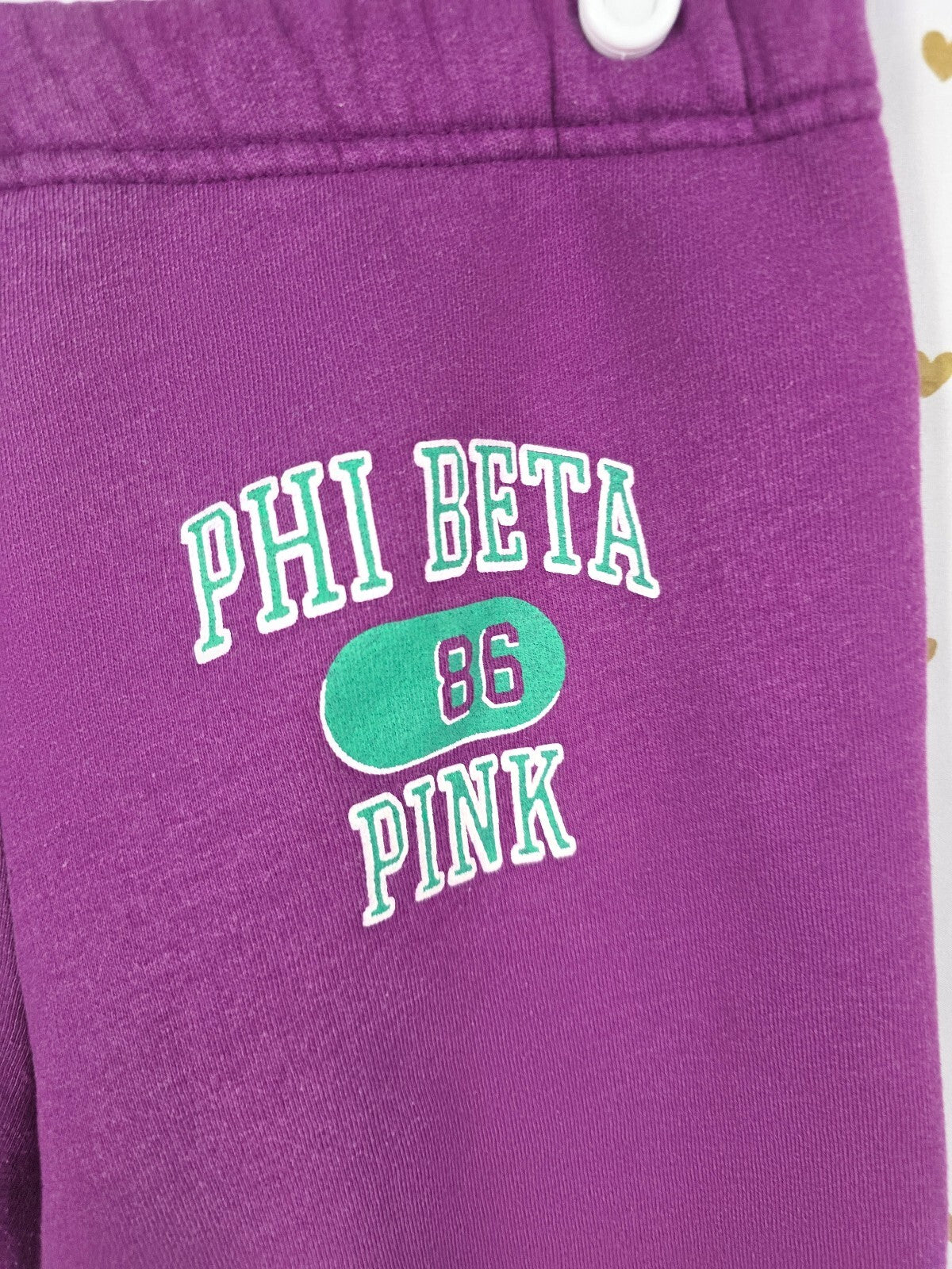Victorias Secret PINK Vintage Purple Y2k PHI BETA PINK Sweat Shorts Sweats XS
