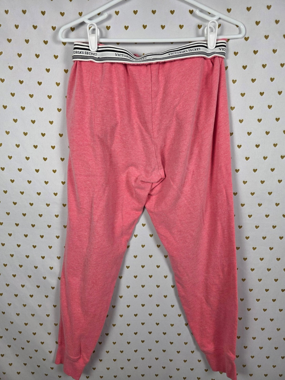 Victorias Secret Pink ANGELS VS logo Hoodie Sweats SET Outfit 2pc SMALL