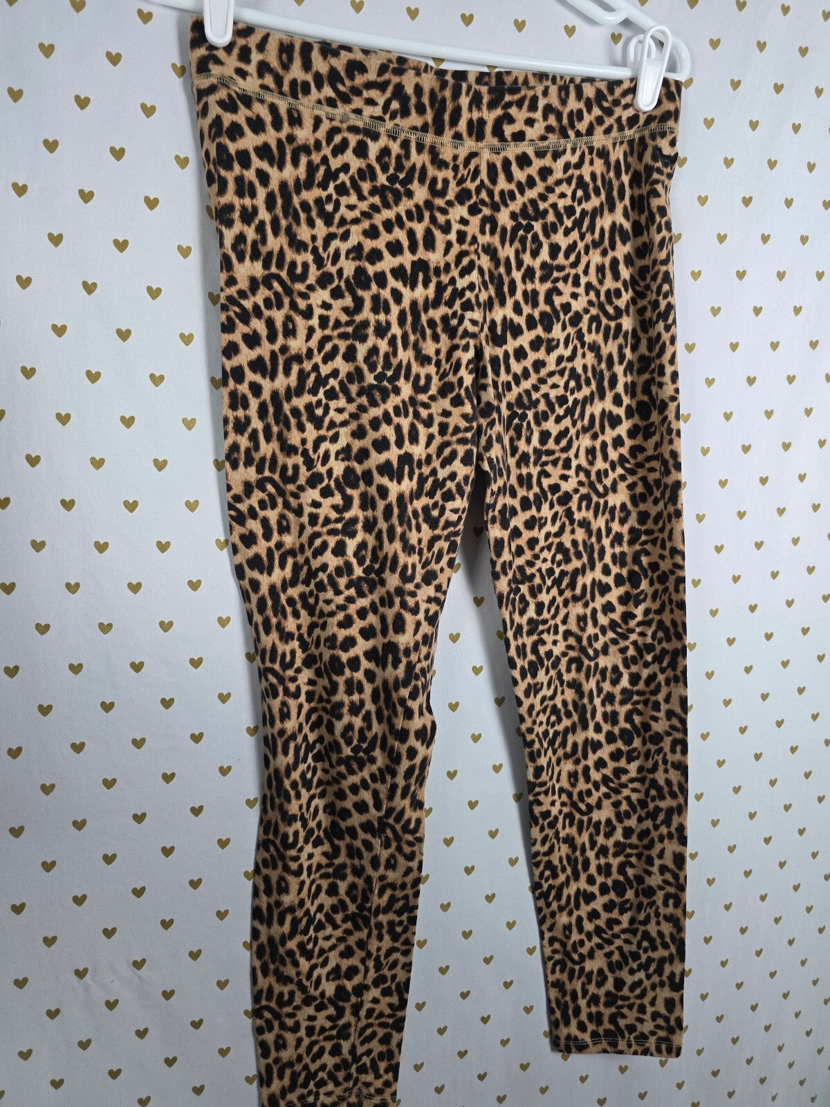 Victorias Secret PINK Cheetah Leopard SET Tee shirt Large Yoga Pants Outfit