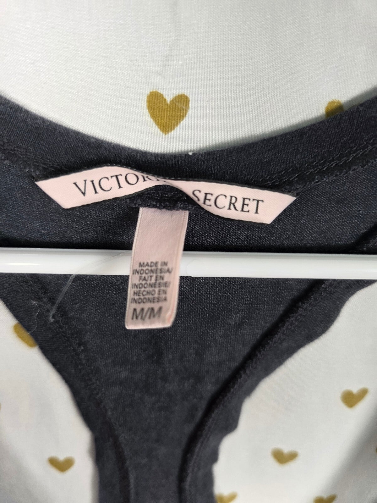 Victorias Secret PINK Neon Stay the night Tank Top Angel Wings MEDIUM