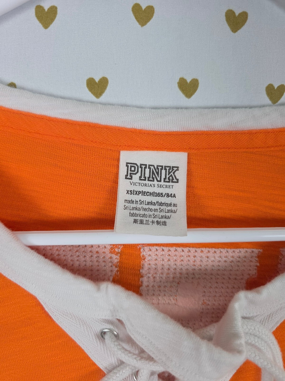Victorias Secret PINK HTF HALLOWEEN Here for the BOOS BLING Tee Lace front XS