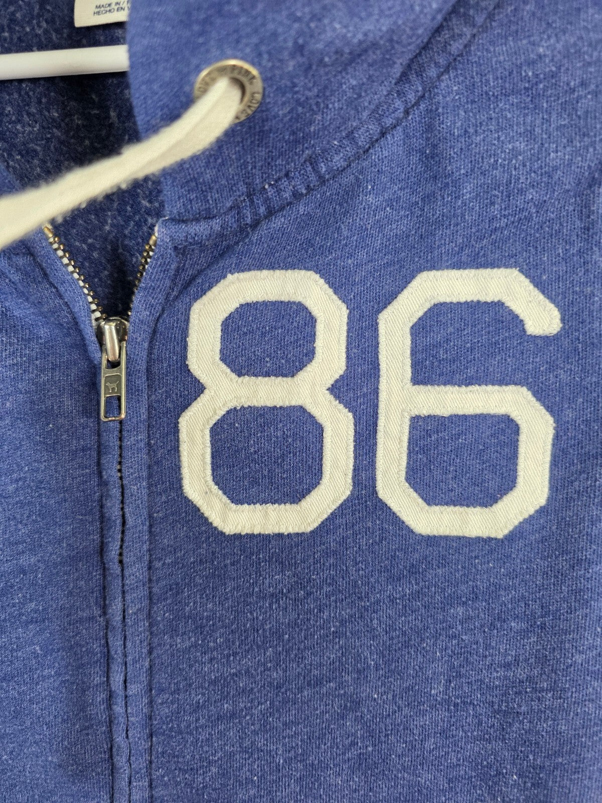 Victorias Secret Pink Blue Full zip 86 Vintage Y2k Hoodie Jacket Medium