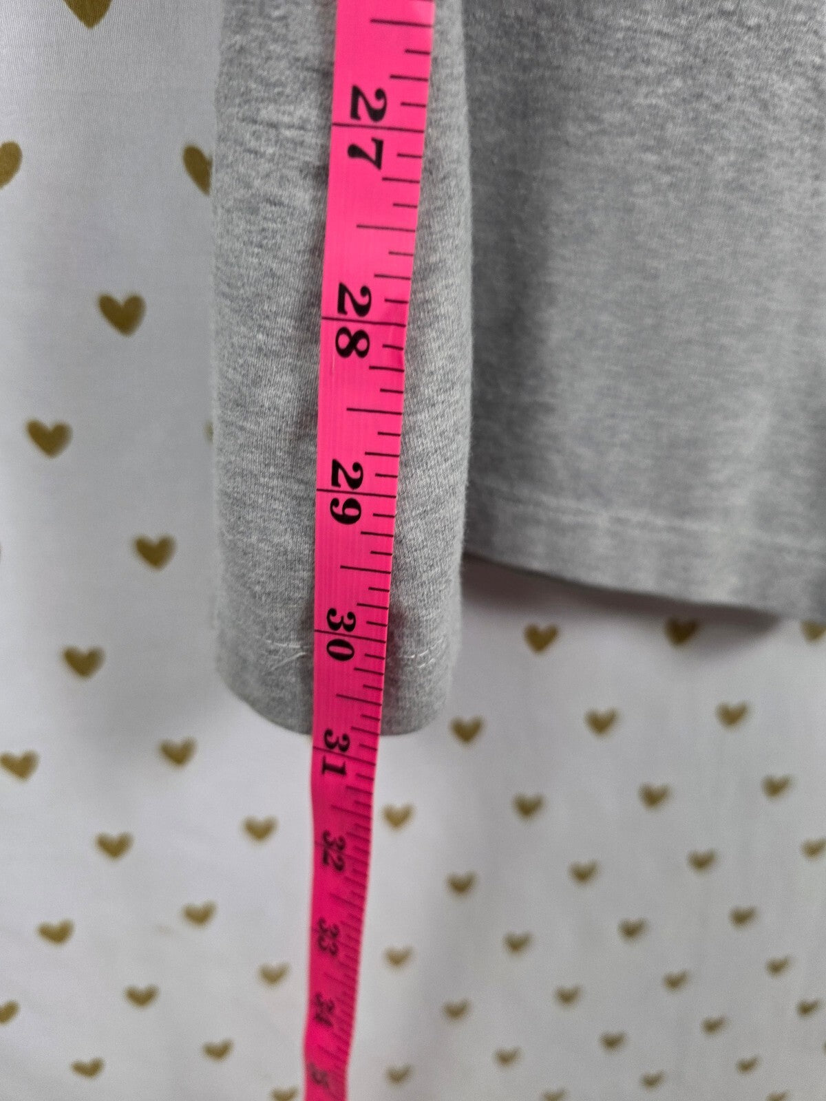 Victorias Secret PINK Grey FOLDOVER yoga Pants Crest Flare Medium