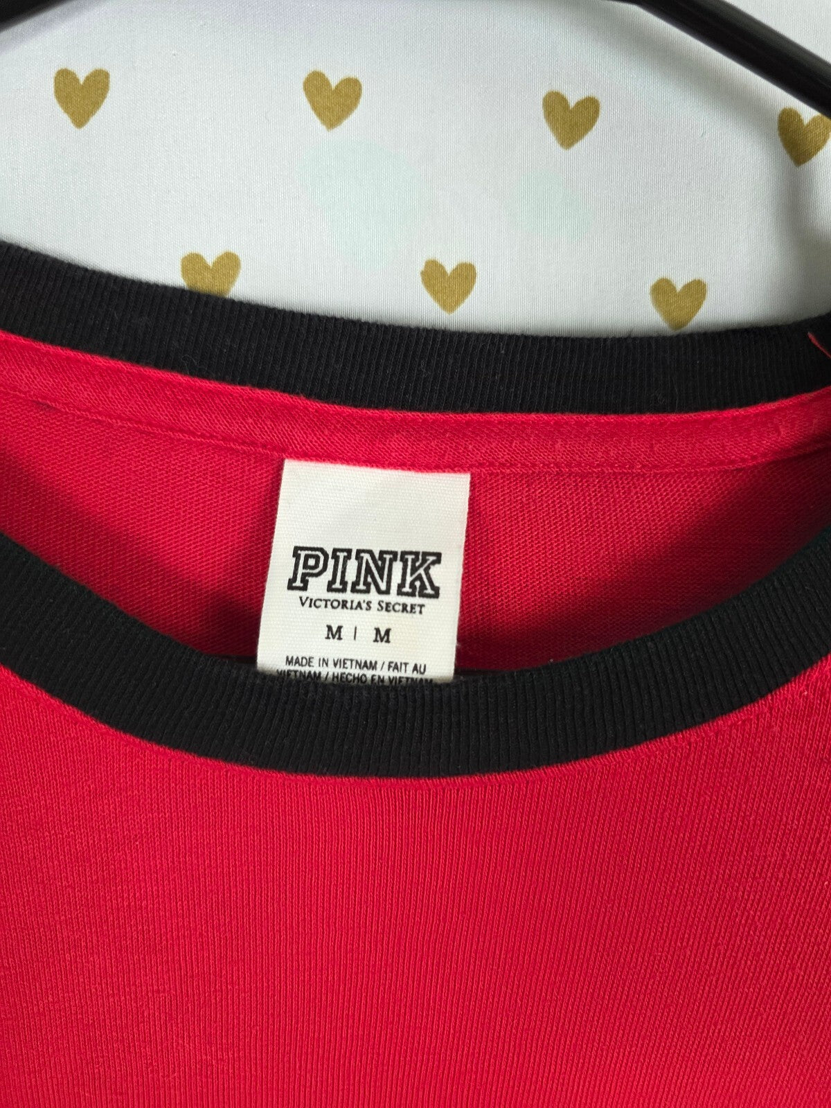 VS PINK BLING Sequin Jogger Sweatpants Shirt Set M S Red Black Gray Rare