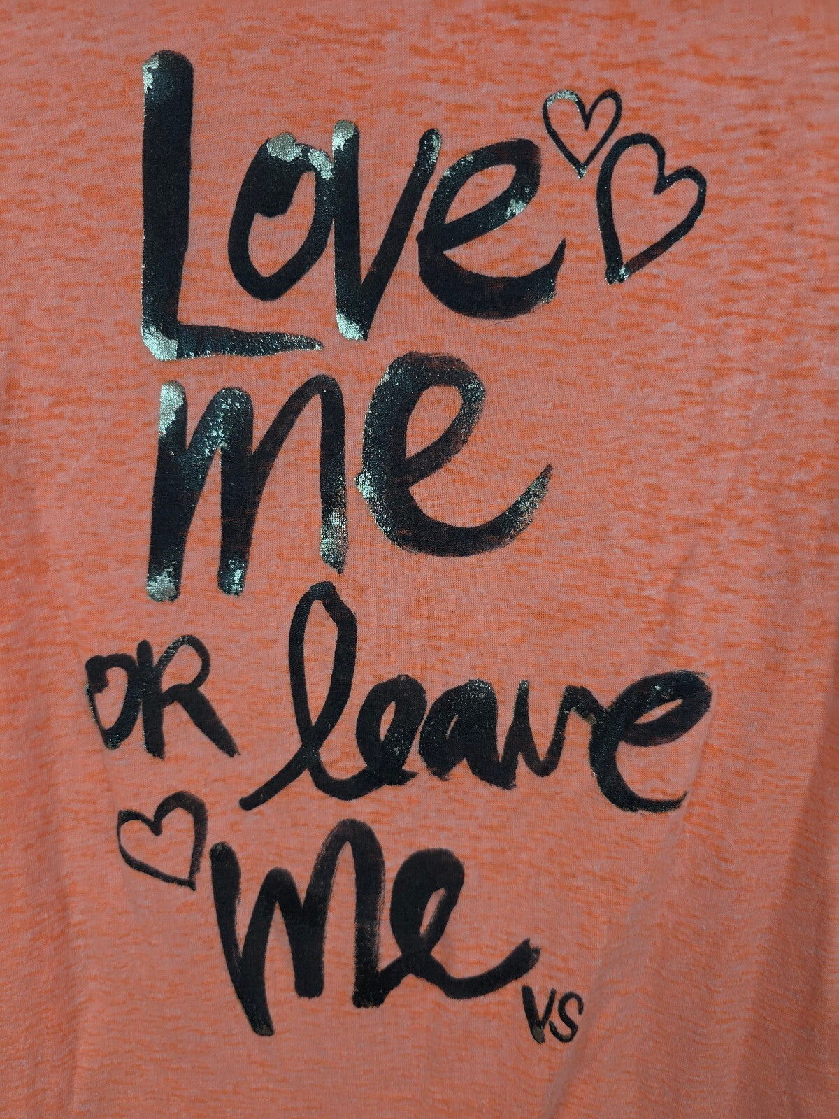 Victorias Secret Angels Neon Love me or leave me tee shirt Supermodel essentials