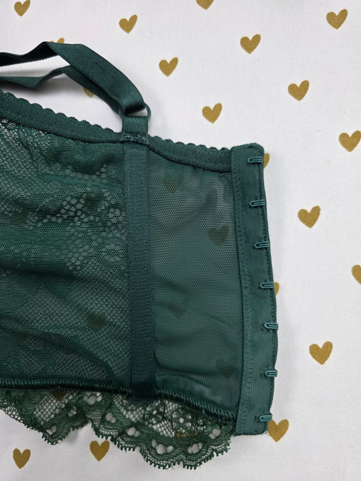 Victorias Secret Green SUPER Push Up Corset Bra Top Very Sexy 36D