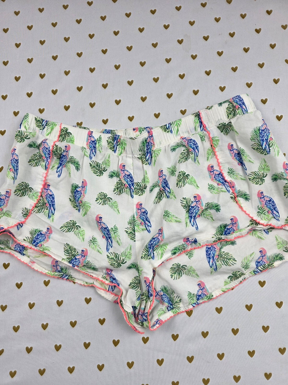 Victorias Secret Parrots Sleep Shorts Boxers Pajama Bottoms Small