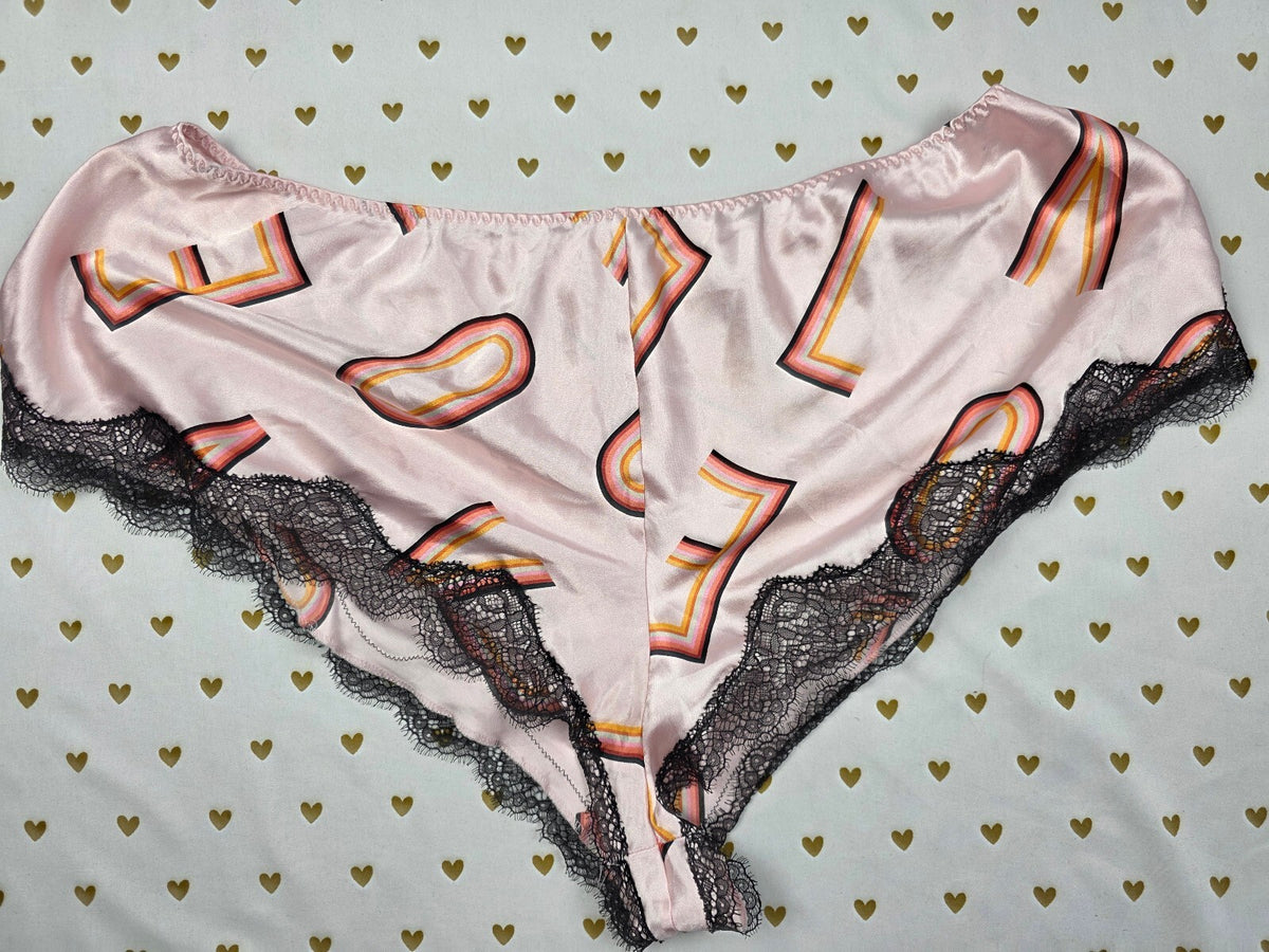 Victorias Secret Satin Logo XL  Sleep Shorts Boxers Pajama Bottoms