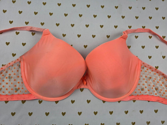 Victorias Secret Neon Polka Dot Demi Balconette Bra 38C