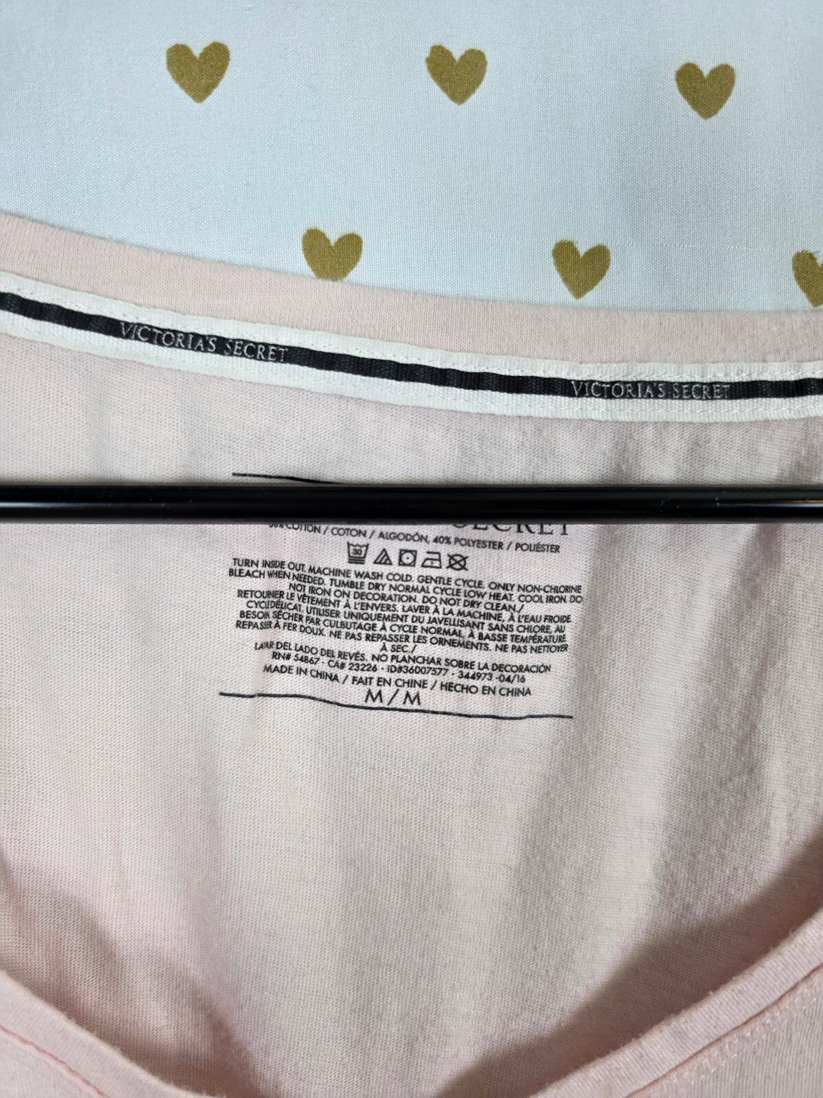 Victorias Secret Gradient Neon Logo Long sleep Dress Nightgown Medium PJ