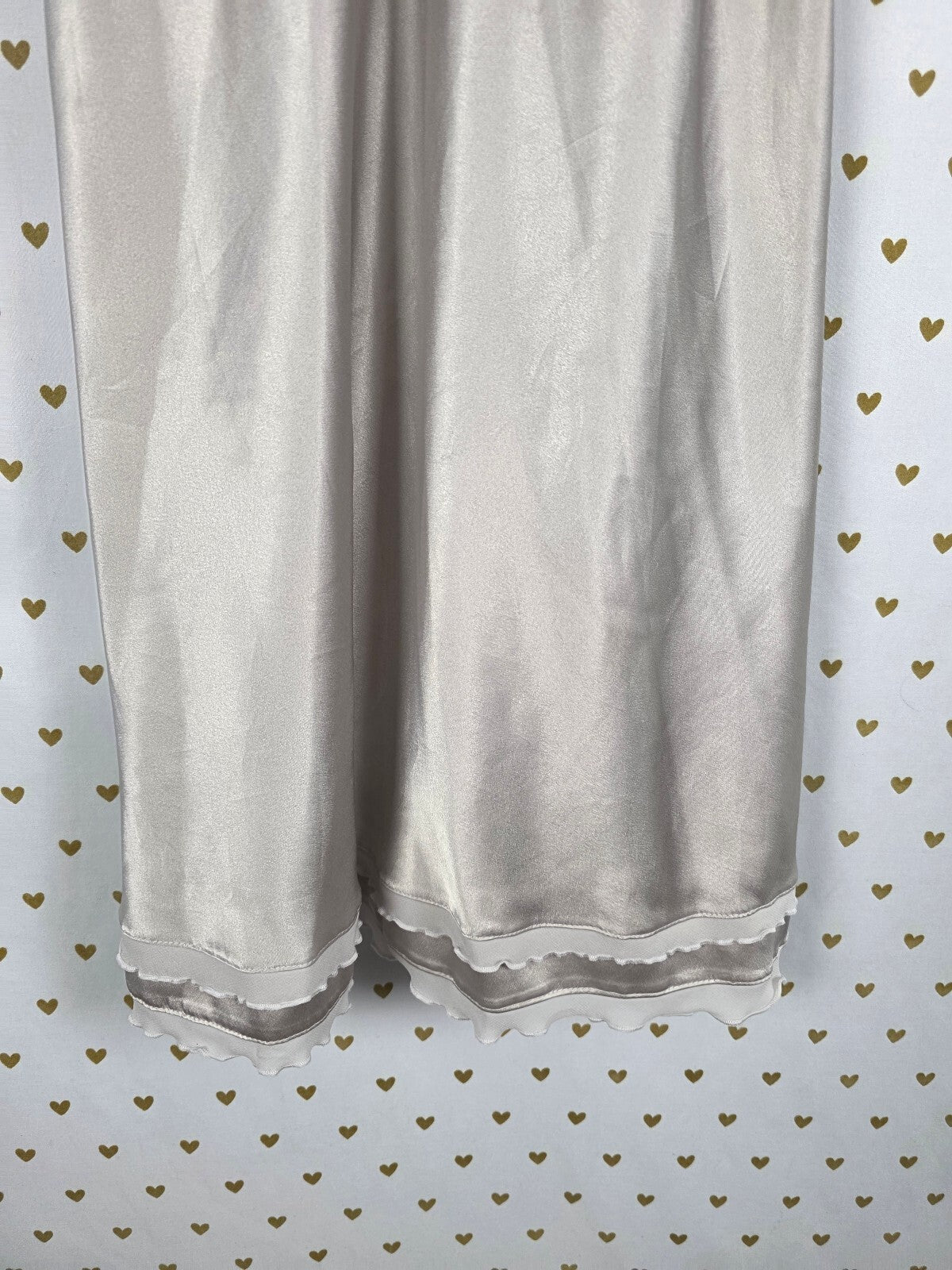 Victorias Secret Ruffled Satin Slip Dress Nightie Sleep Lingerie XS
