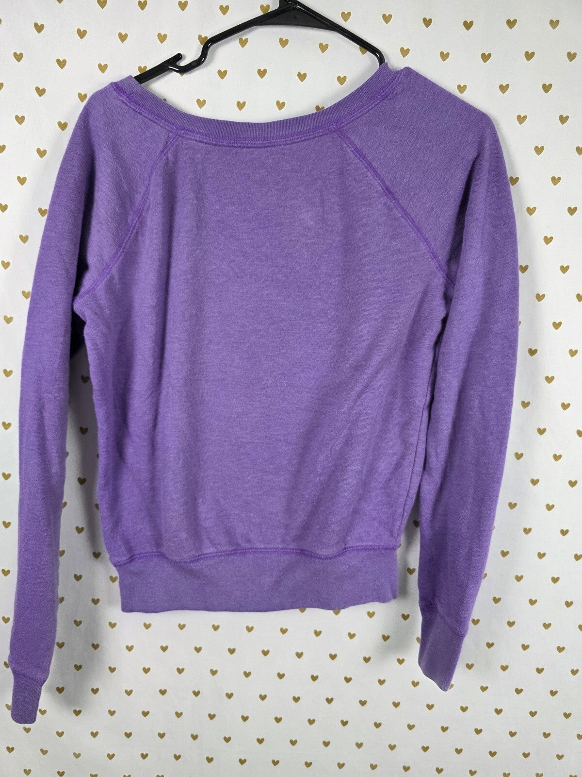 Victorias Secret Pink vintage logo Purple Sweater shirt XS Y2k